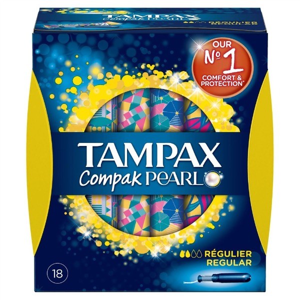 Tampax pearl compak regular 18 ud