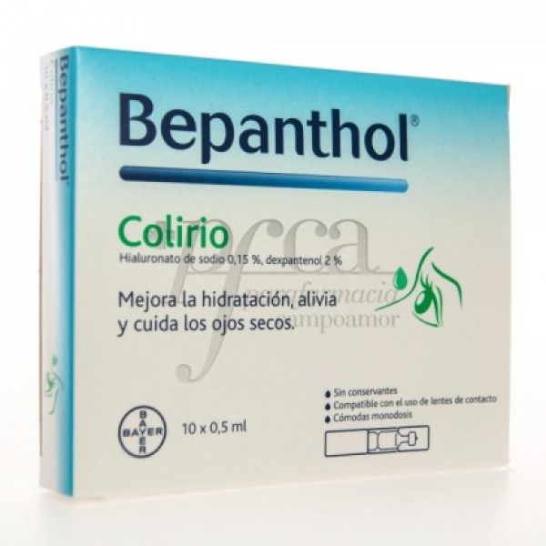 BEPANTHOL COLIRIO ESTERIL 10 MONODOSIS DE 0,5 ML