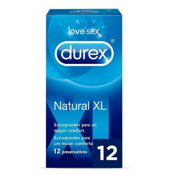 DUREX PRESERVATIVOS NATURAL XL 12 UDS