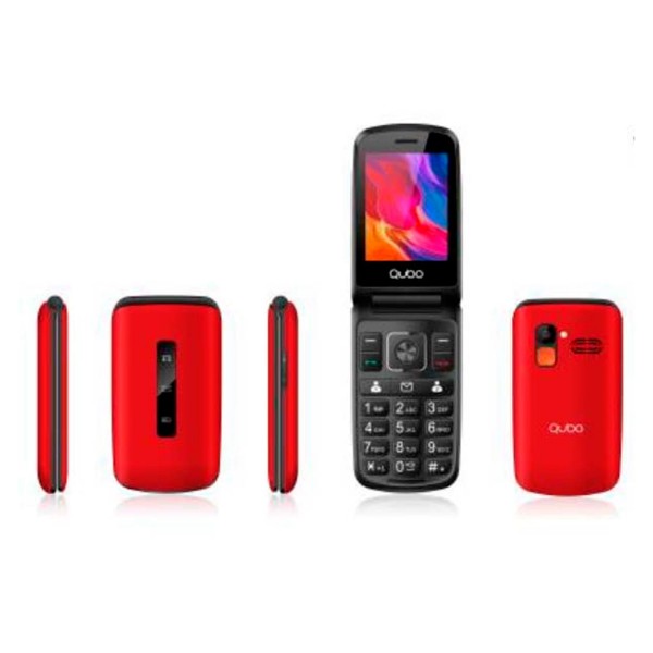 Qubo p-210 móvil rojo / 2.8" / dual sim / sos